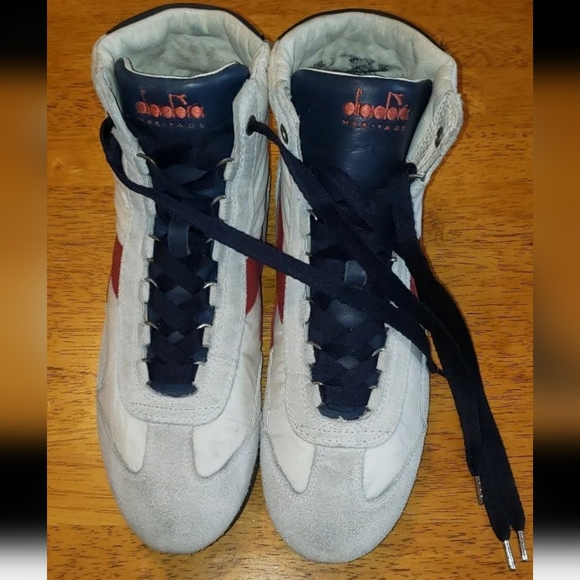 Diadora Heritage High Top Suede Sneakers - Picture 8 of 12